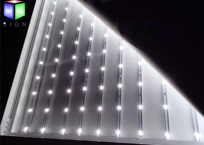 직물 두꺼운 백라이트 옥외 LED 가벼운 상자 표시 전시 알루미늄 Framelss 80MM