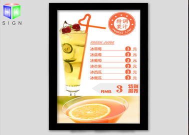 중국 대중음식점 메뉴 널을 위한 자석 구조 LED 가벼운 상자 아크릴 장 협력 업체